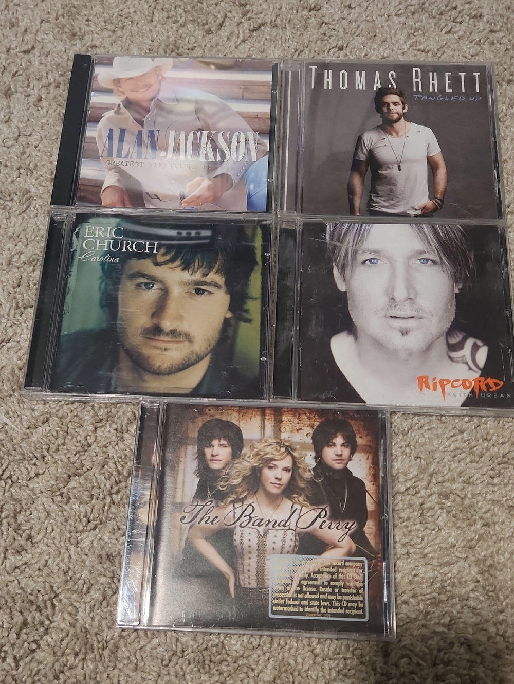 Country Music CD Lot - Various Artists (Blue, Black, White)
